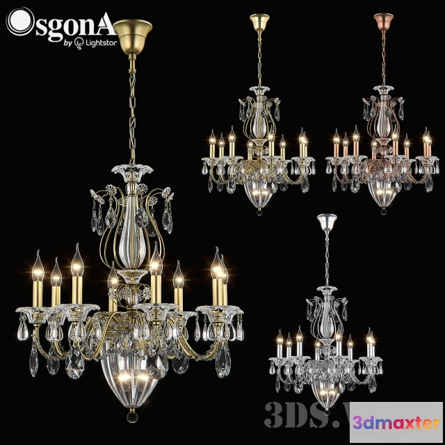 1654822 - lighting - Chandelier Osgona 3D Max