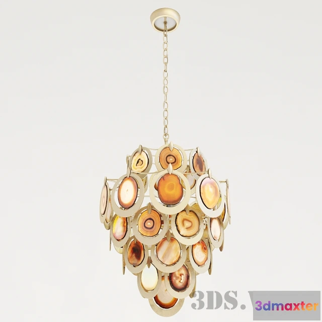 1654842 - lighting - Сhandelier Corbett Rockstar  natural agate 3D Max