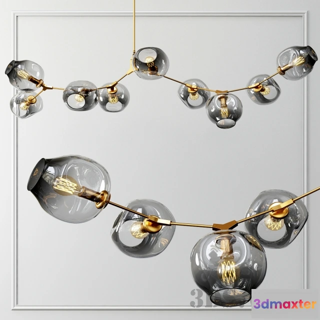 1654854 - lighting - Branching Bubble - 9 Lights 3D Max