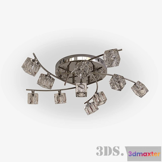 1654866 - lighting - Eurosvet 497611 Quadro LED Ceiling Light 3D Max