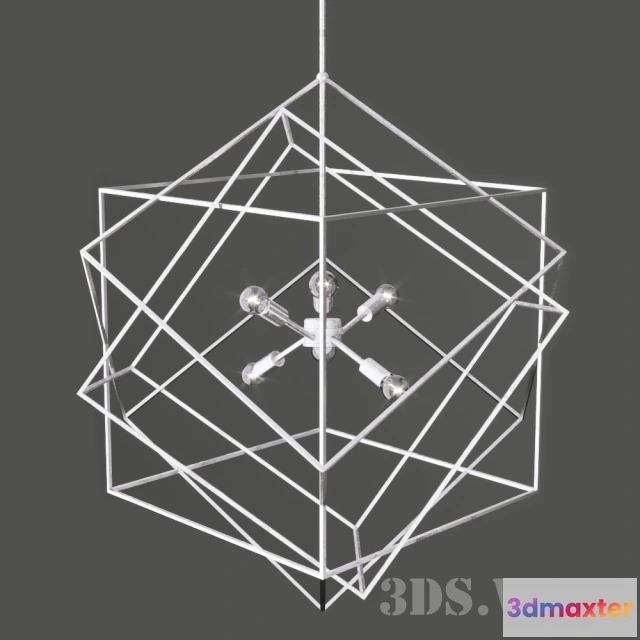 1654870 - lighting - Chandelier Aerial Currey In a Hurry 3D Max