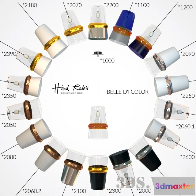 1654884 - lighting - Pendant lamp from Hind Rabii Belle d’I series. 3D Max