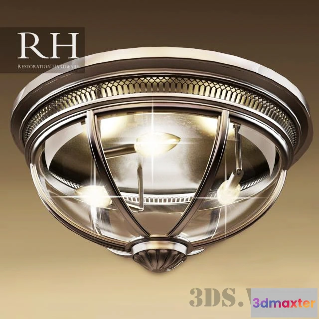 1654890 - lighting - RH VICTORIAN HOTEL FLUSHMOUNT 3D Max