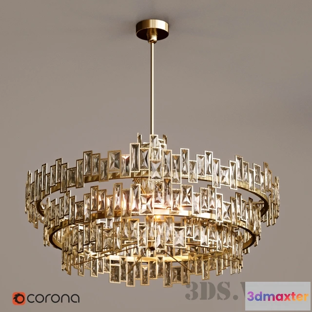 1654896 - lighting - Ceiling chandelier Luna Luce Bella G 3D Max