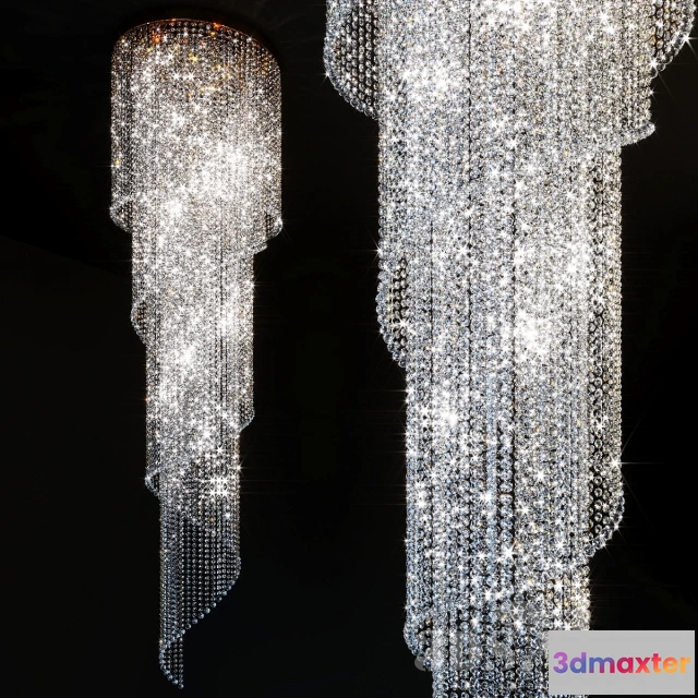 1654956 - lighting - Luxury crystal chandelier 3D Max