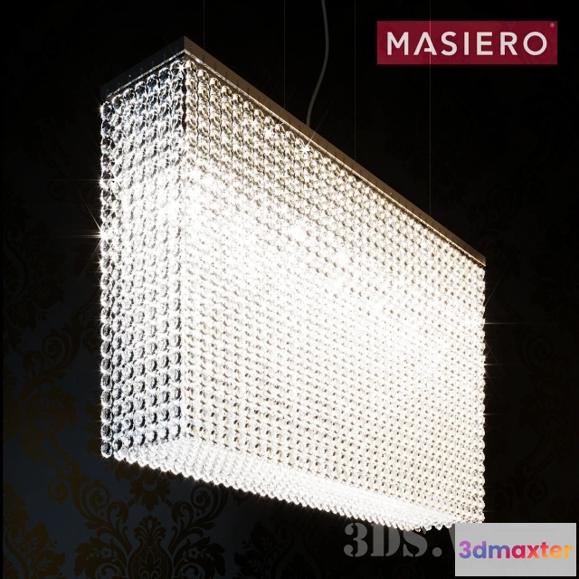1654962 - lighting - Rectangular Chandelier Masiero 3D Max