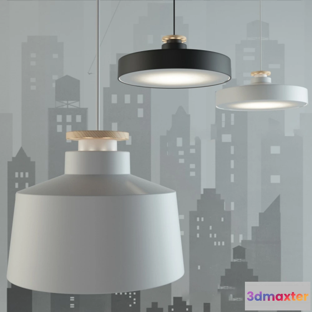 1655028 - lighting - Pendant lamp Calabaz Street M 3D Max