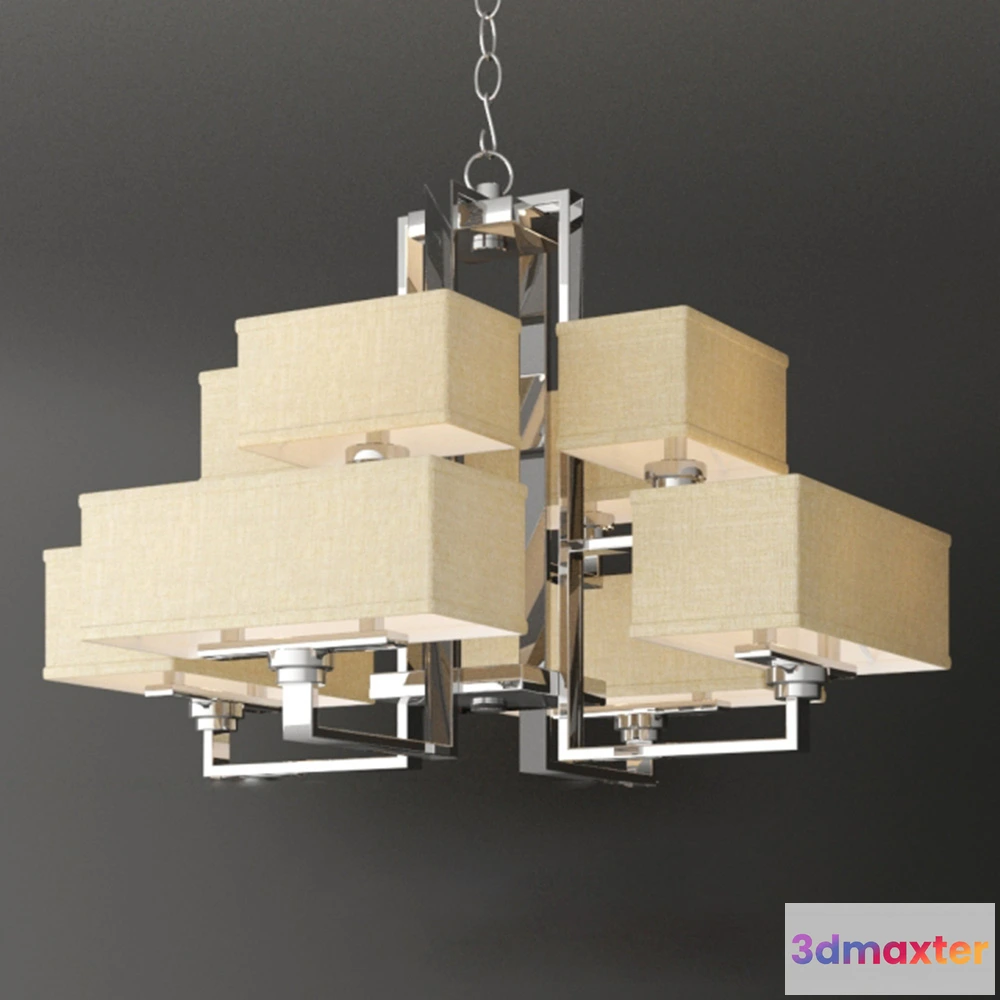 1655038 - lighting - Chandelier Eichholtz 109363 3D Max