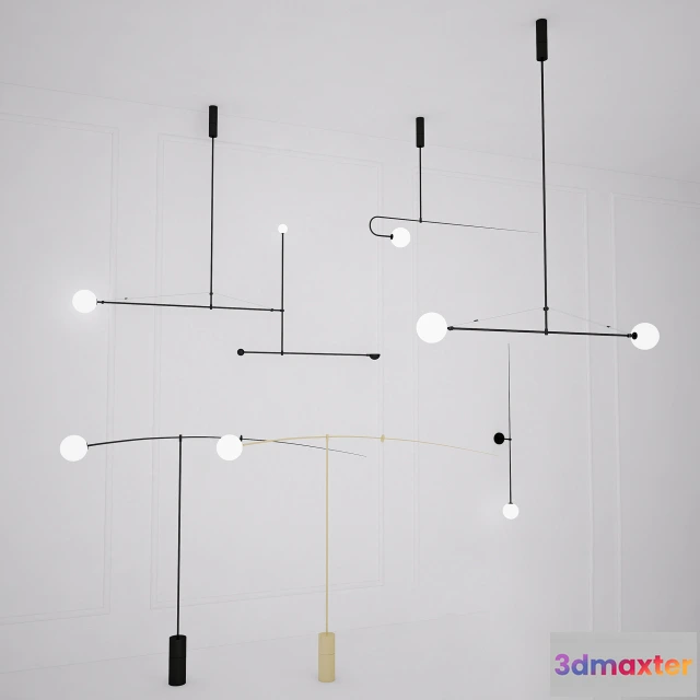 1655052 - lighting - Mobile Chandelier Collection 3D Max