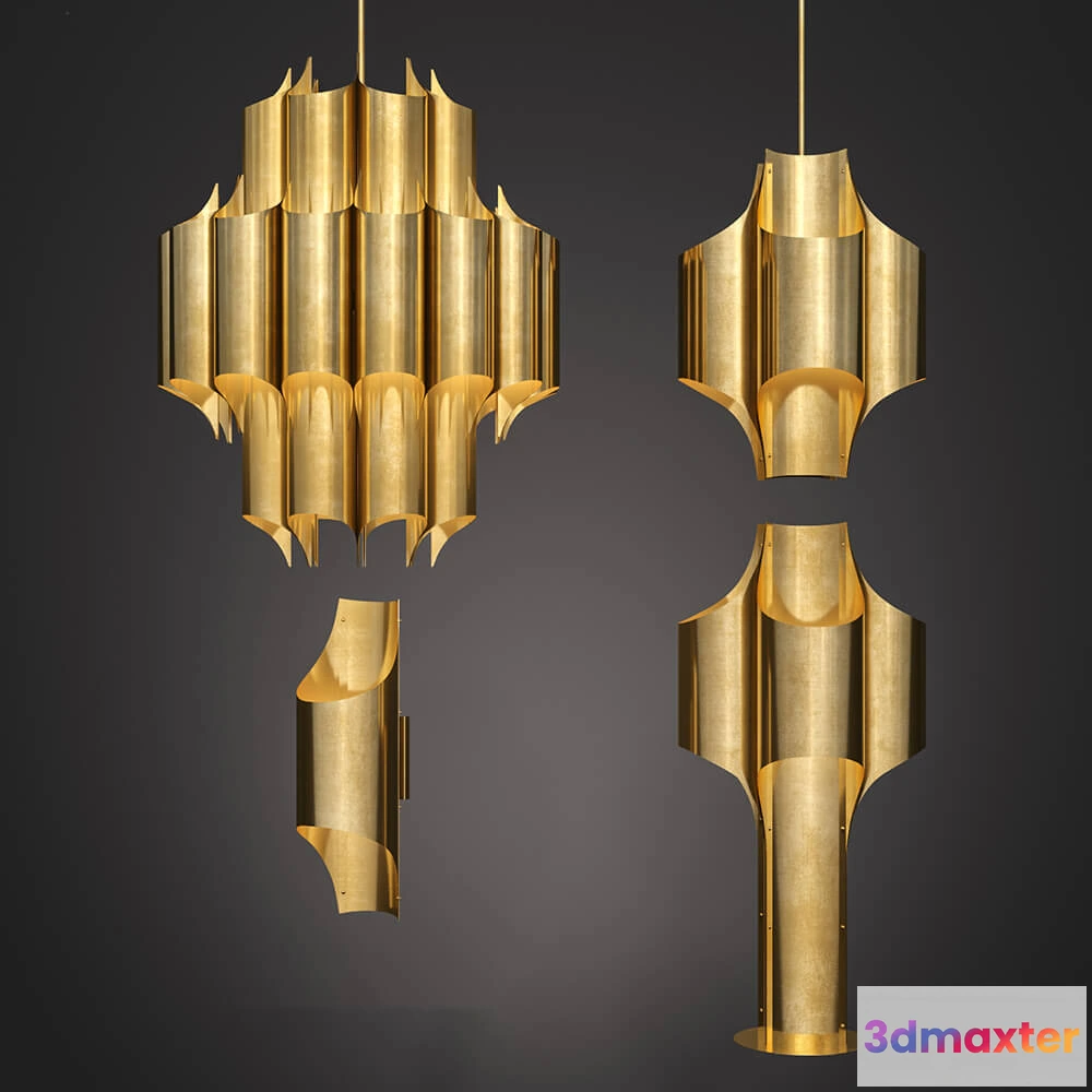 1655104 - lighting - CATHEDRAL BRASS luminaire collection 3D Max