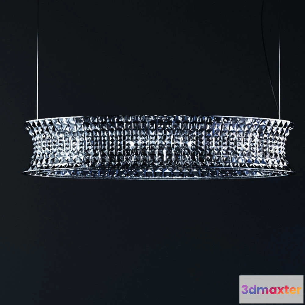 1655134 - lighting - Silver chandelier Marchetti Illuminazione RING SO G 3D Max
