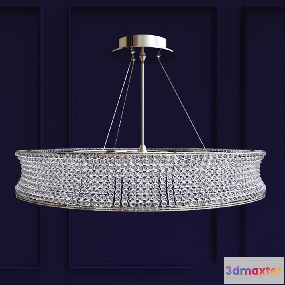 1655152 - lighting - Crystal round chandelier 3D Max