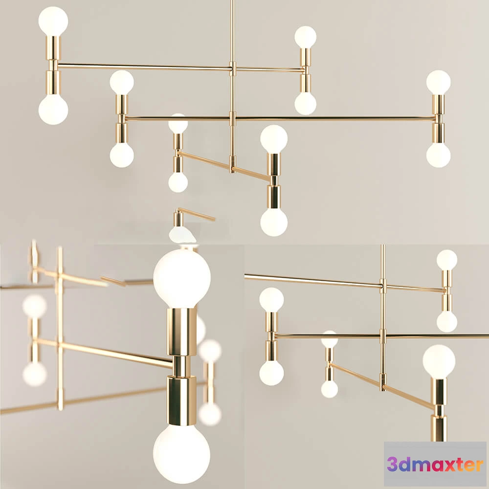 1655156 - lighting - Lamp Lambert & Fils 01-01 - Atomium Lamp 3D Max