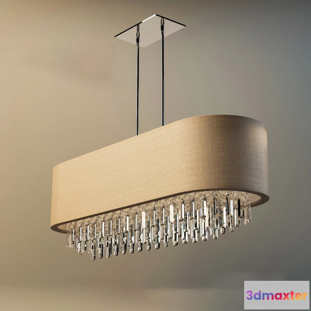 1655158 - lighting - Dainolite 8 Light Oval Crystal Chandelier 3D Max