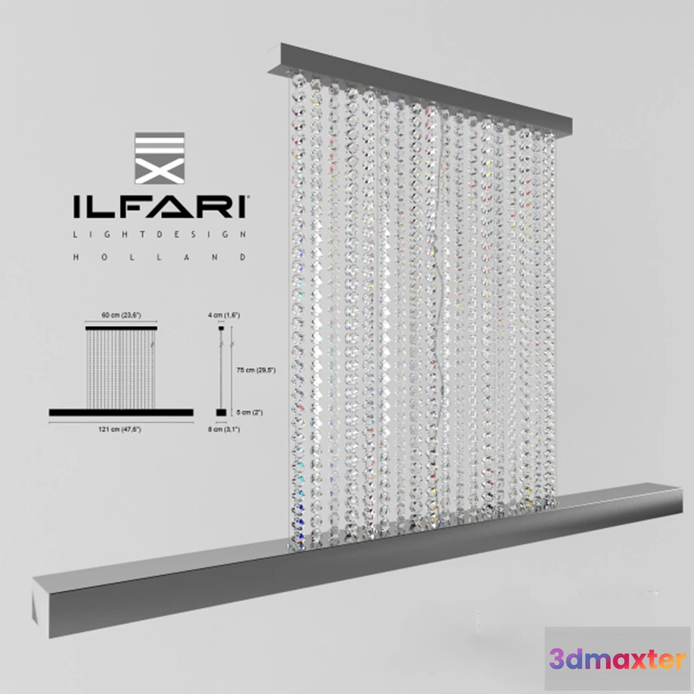1655168 - lighting - CHANDELIER (PENDANT) ILFARI - LINE UP 62106211 3D Max