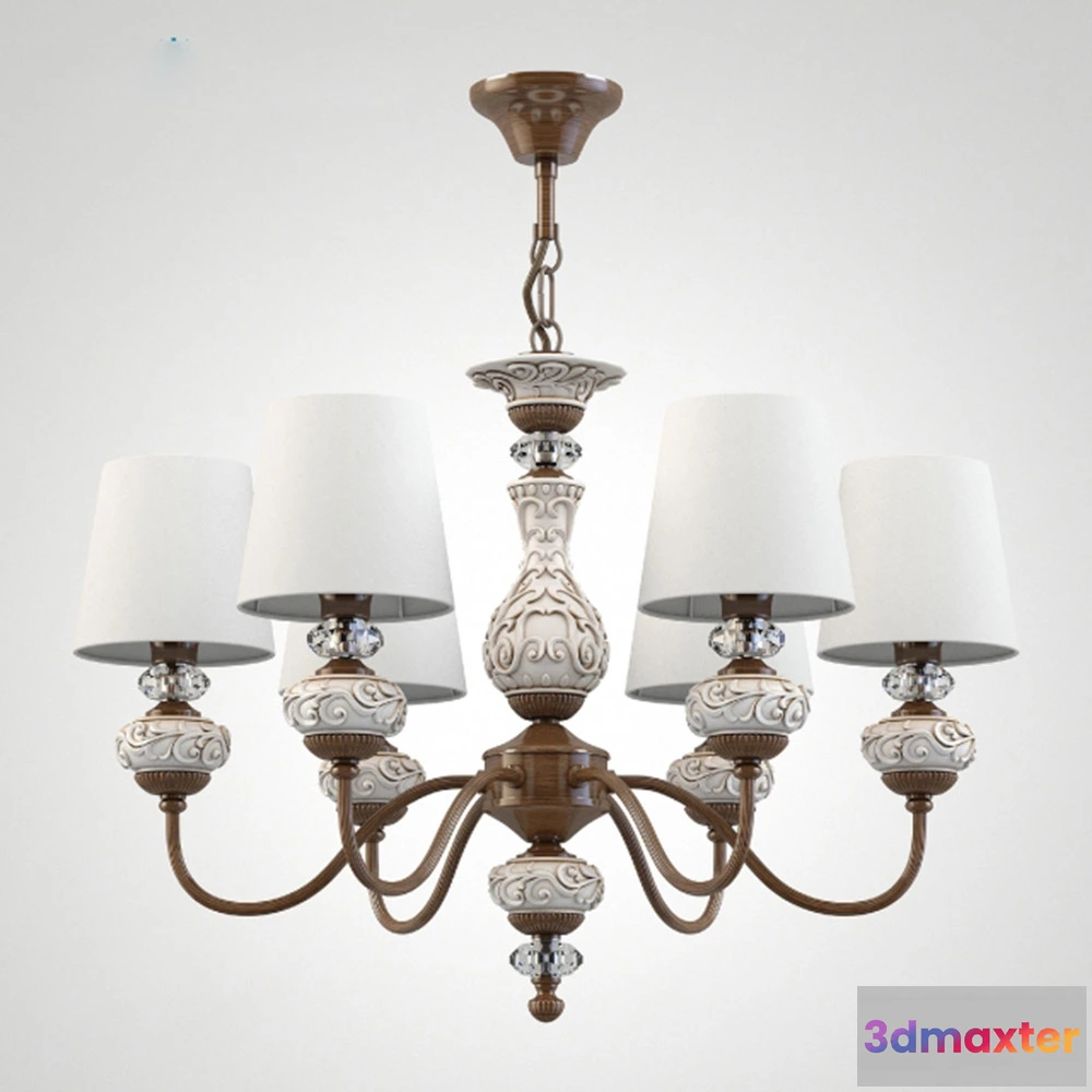 1655188 - lighting - Chandelier Donolux S110175  6 Modello 3D Max