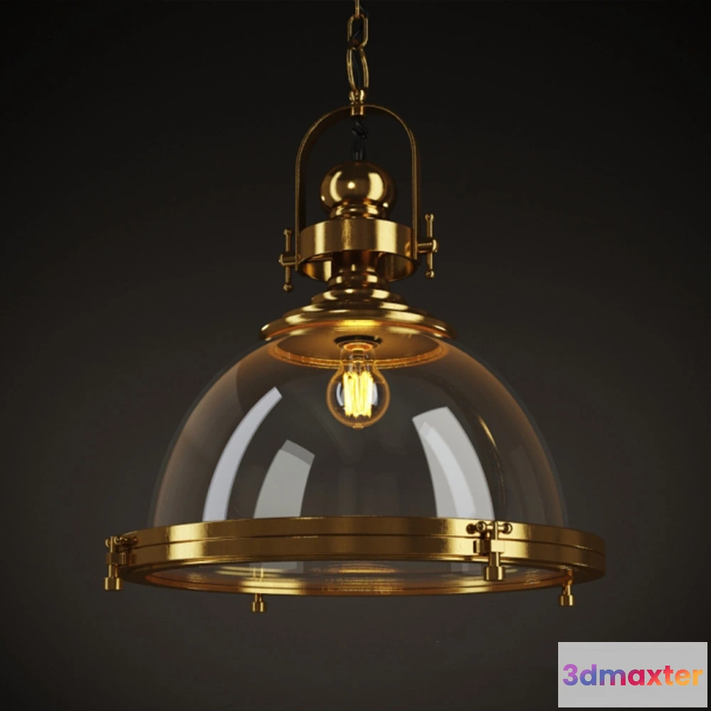 1655200 - lighting - CHANDELIER (CH100-1-BRS) Gramercy Home 3D Max