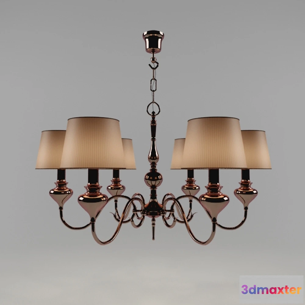 1655212 - lighting - Chandelier Mariner Romantic 3D Max