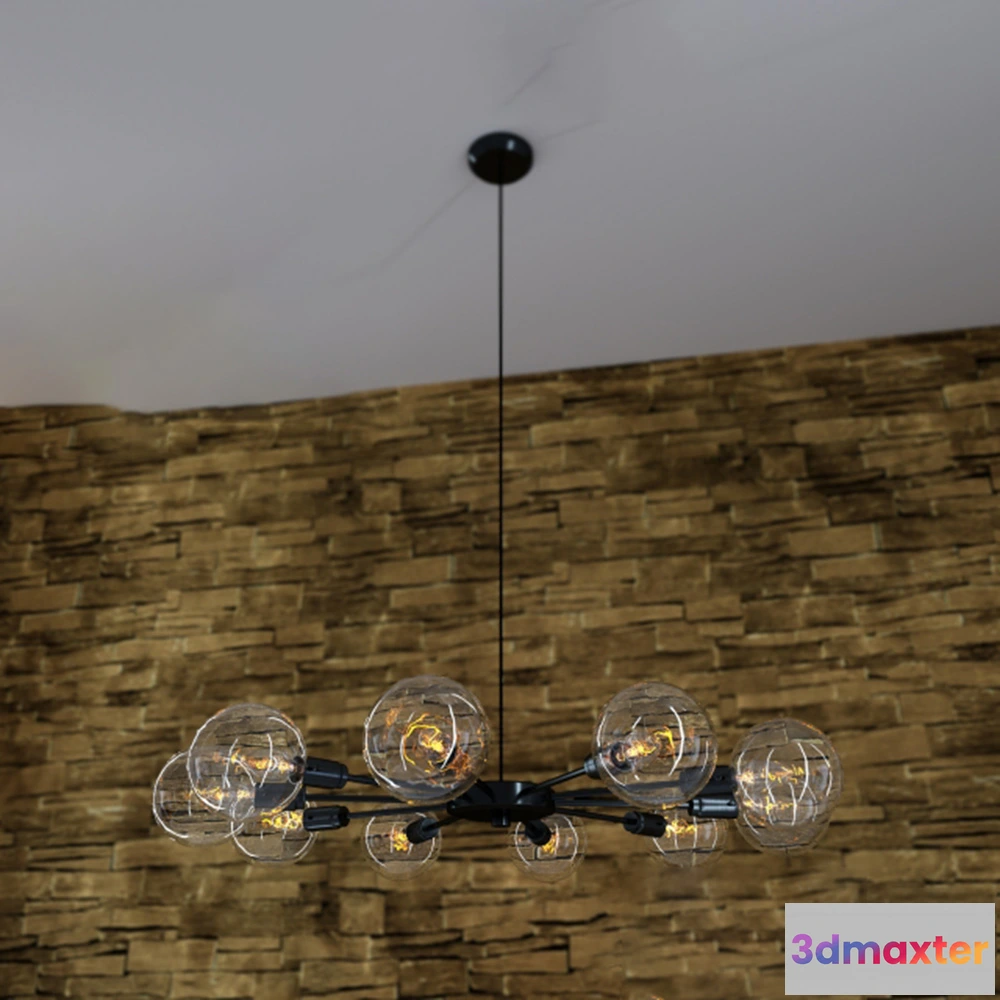 1655222 - lighting - Beautiful evening chandelier 3D Max