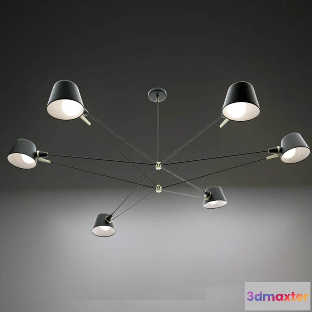 1655334 - lighting - PIVOT CHANDELIER 3D Max