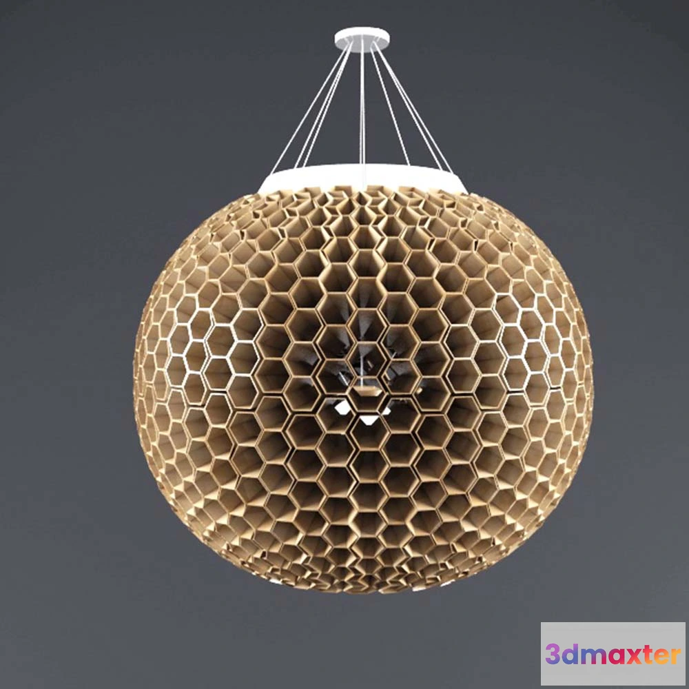 1655348 - lighting - Chandelier - round bee’s nest 3D Max