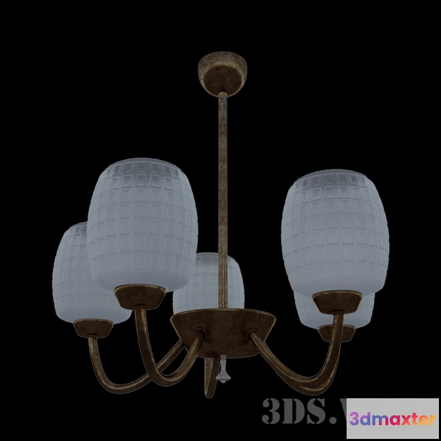 1655362 - lighting - Simple chandelier (5 lights) 3D Max
