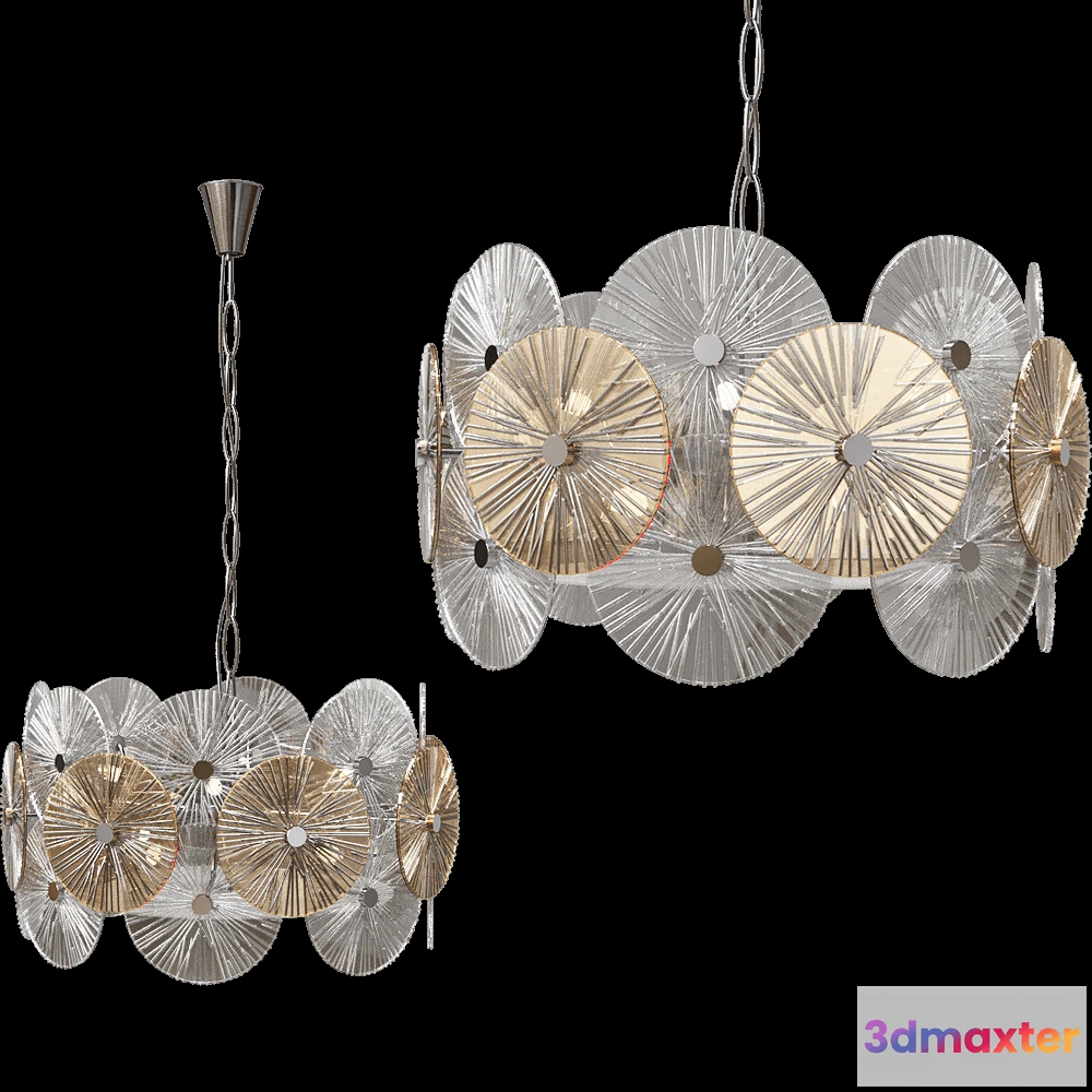 1655380 - Vele Luce - Chandelier Sierna VL3203P08 3D Max