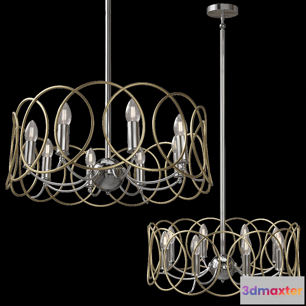 1655386 - Vele Luce - Chandelier Vita VL4234P08 3D Max