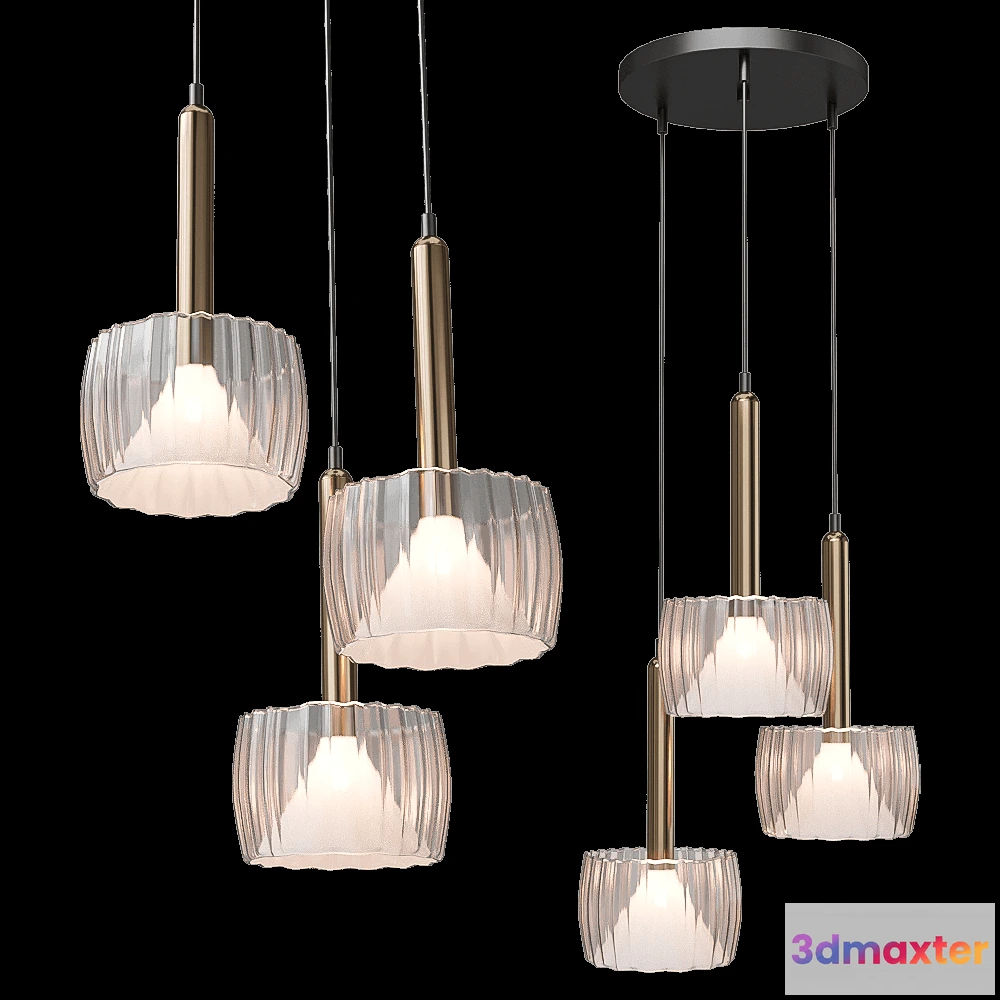 1655396 - Vele Luce - Pendant lamp Kelly VL5454P03 3D Max