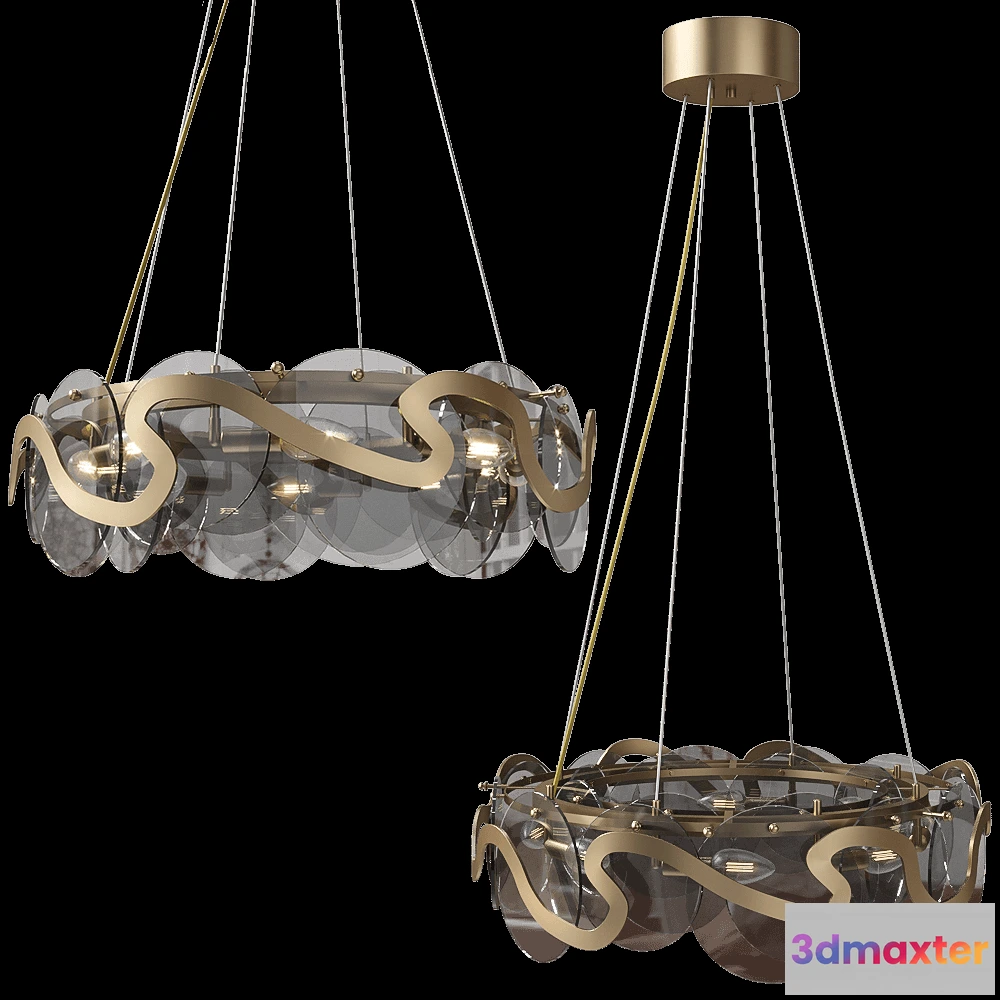 1655402 - Vele Luce - Pendant lamp Melodia VL3294P08 3D Max