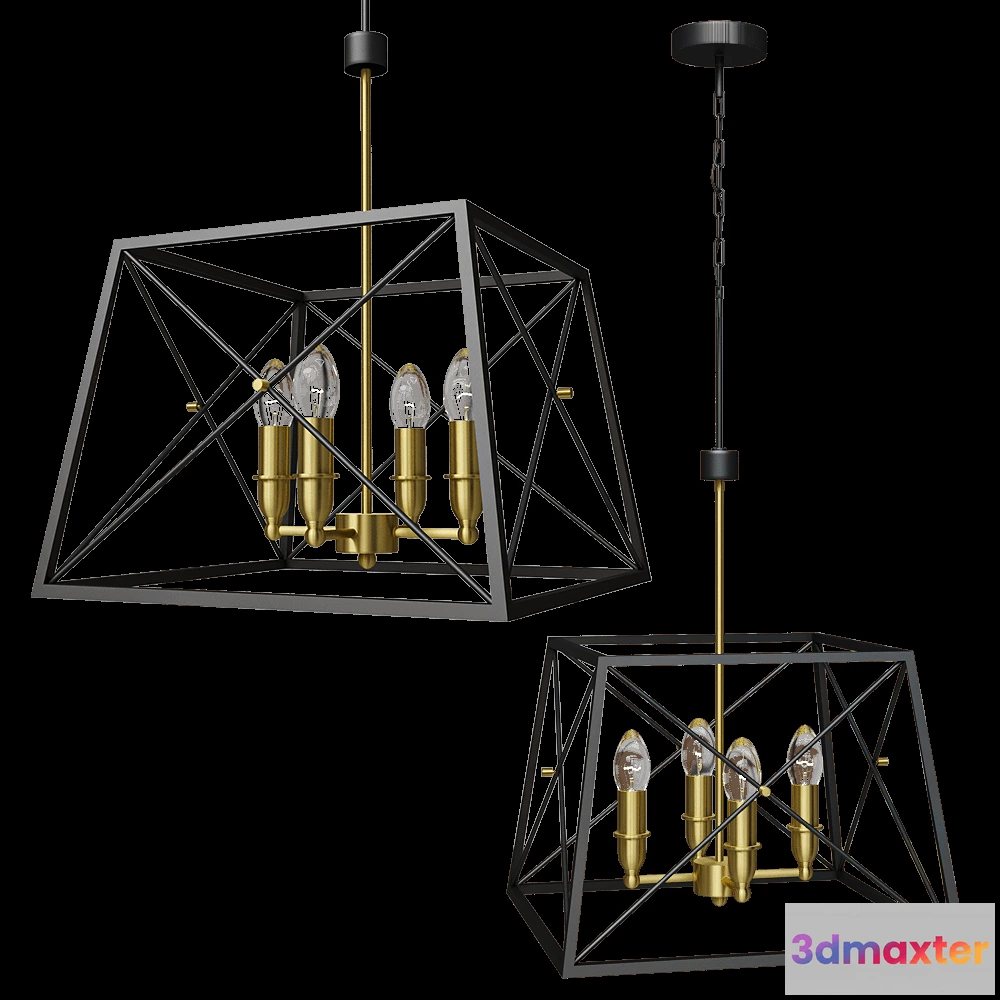 1655418 - Vele Luce - Pendant lamp Clemente VL4272P04 3D Max