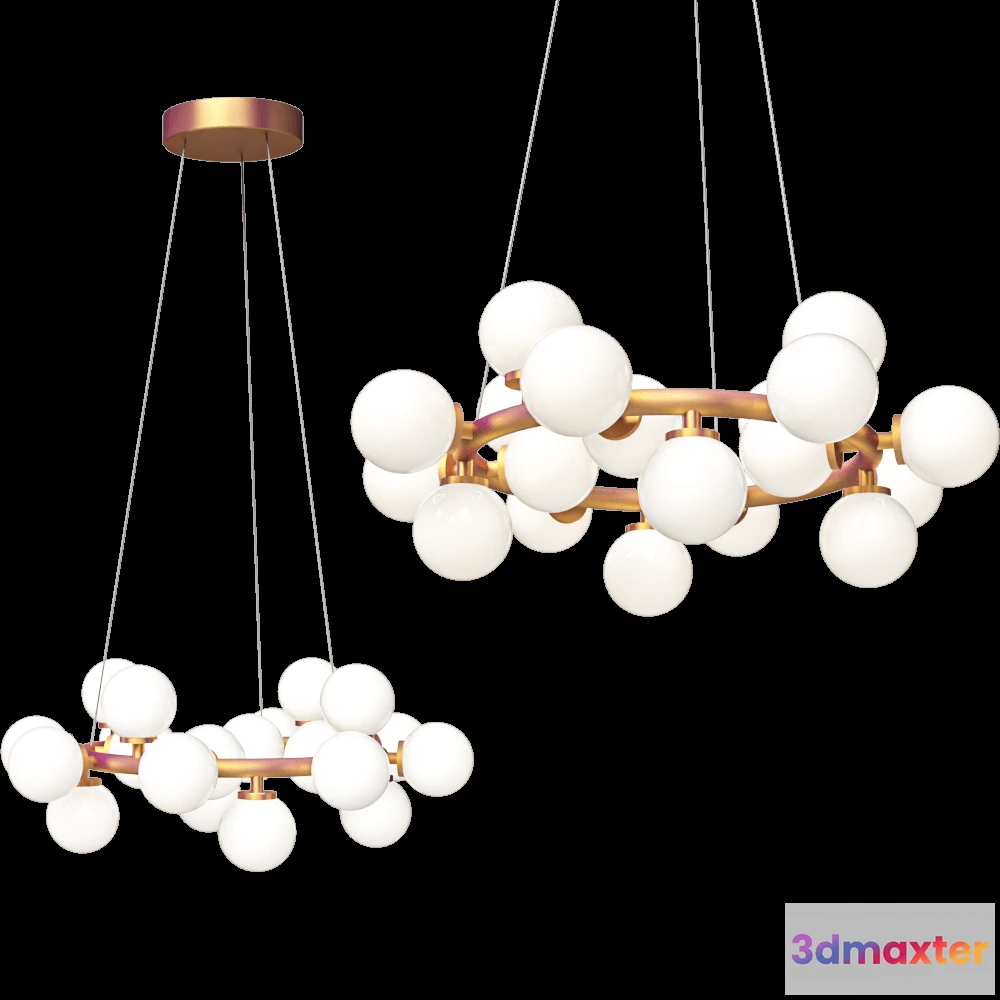 1655472 - Vele Luce - Chandelier Orbita VL1704P20 3D Max