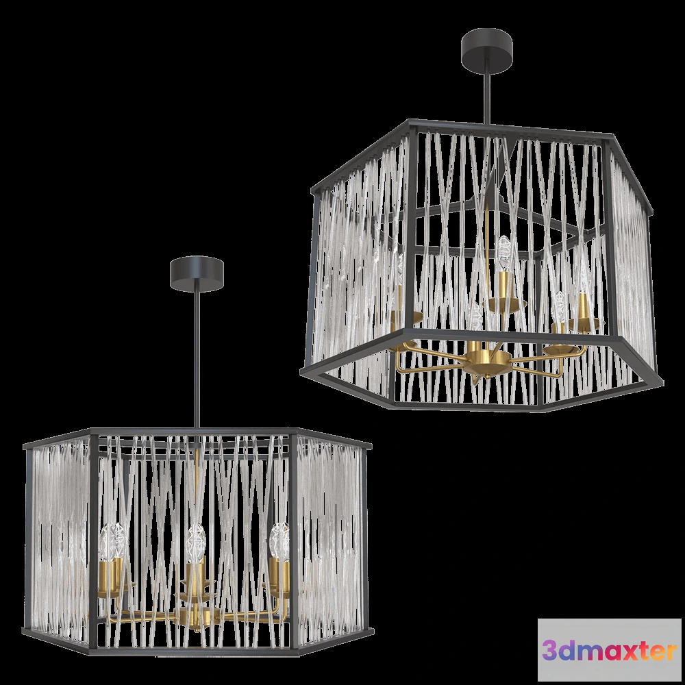 1655476 - Vele Luce - Chandelier Merluzzo VL1482L06 3D Max