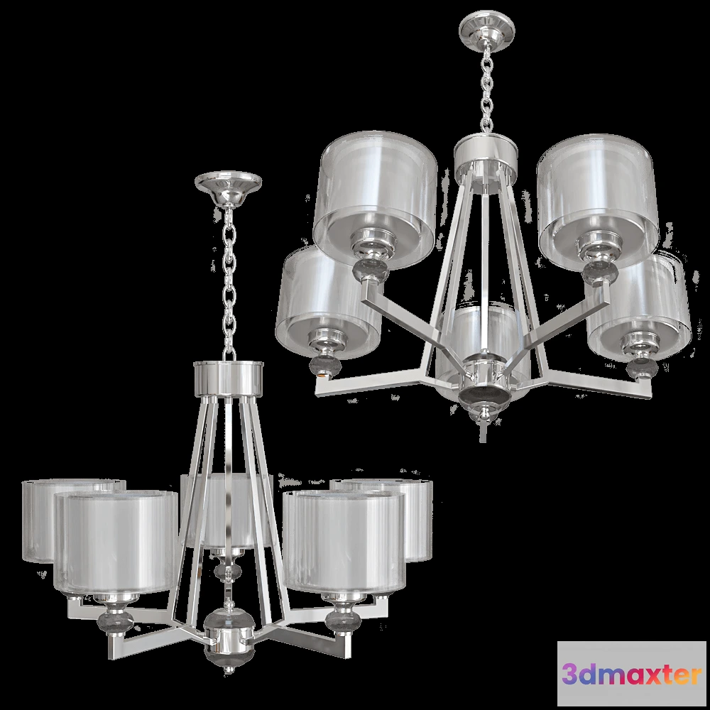 1655490 - Vele Luce - Pendant lamp Lotus VL1053L05 3D Max