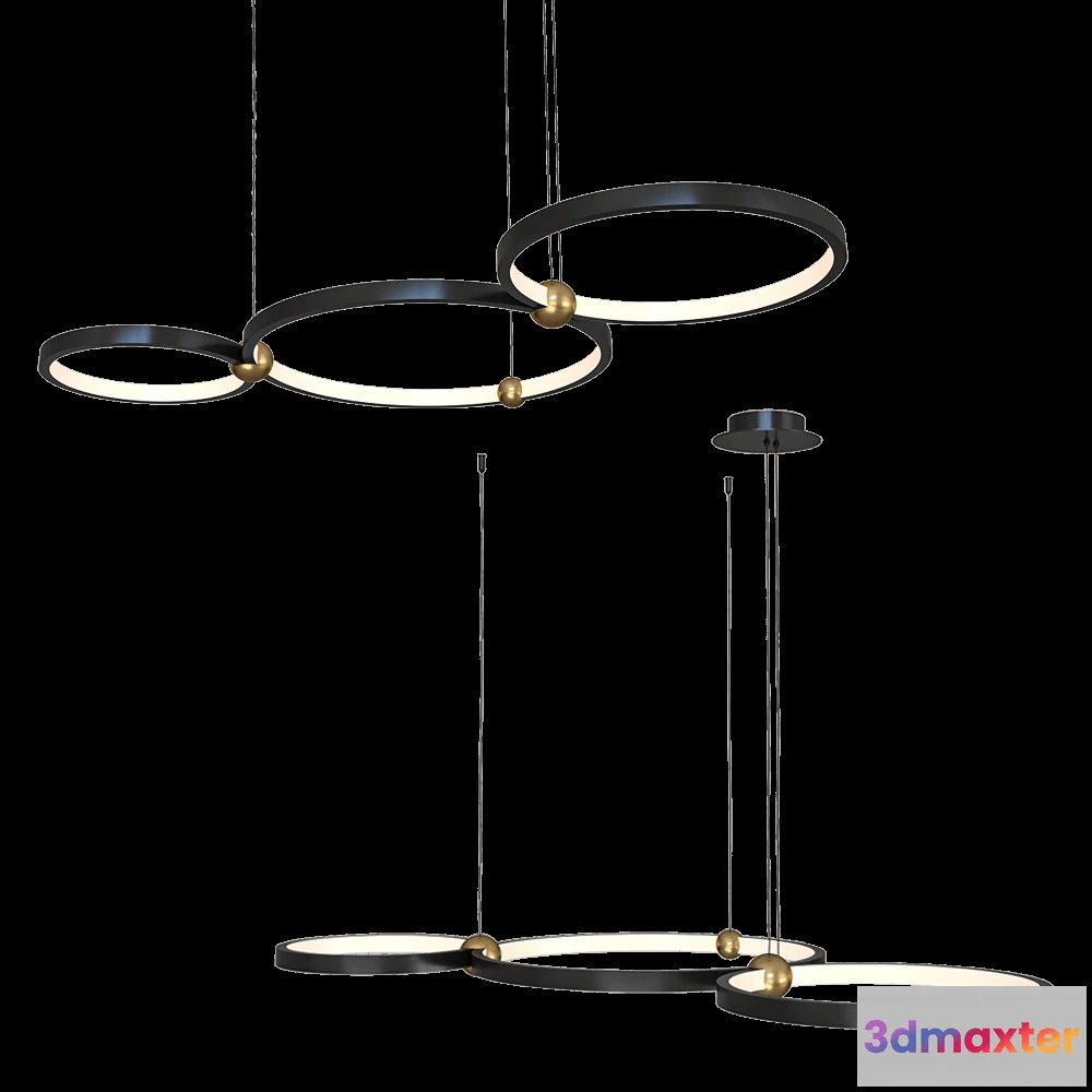 1655492 - Vele Luce - Pendant lamp Atomo VL7252P03 3D Max