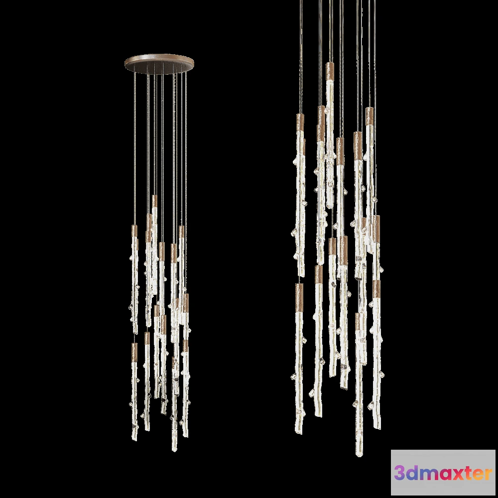 1655518 - Vetvi - Chandelier Rhythm vertical 3D Max
