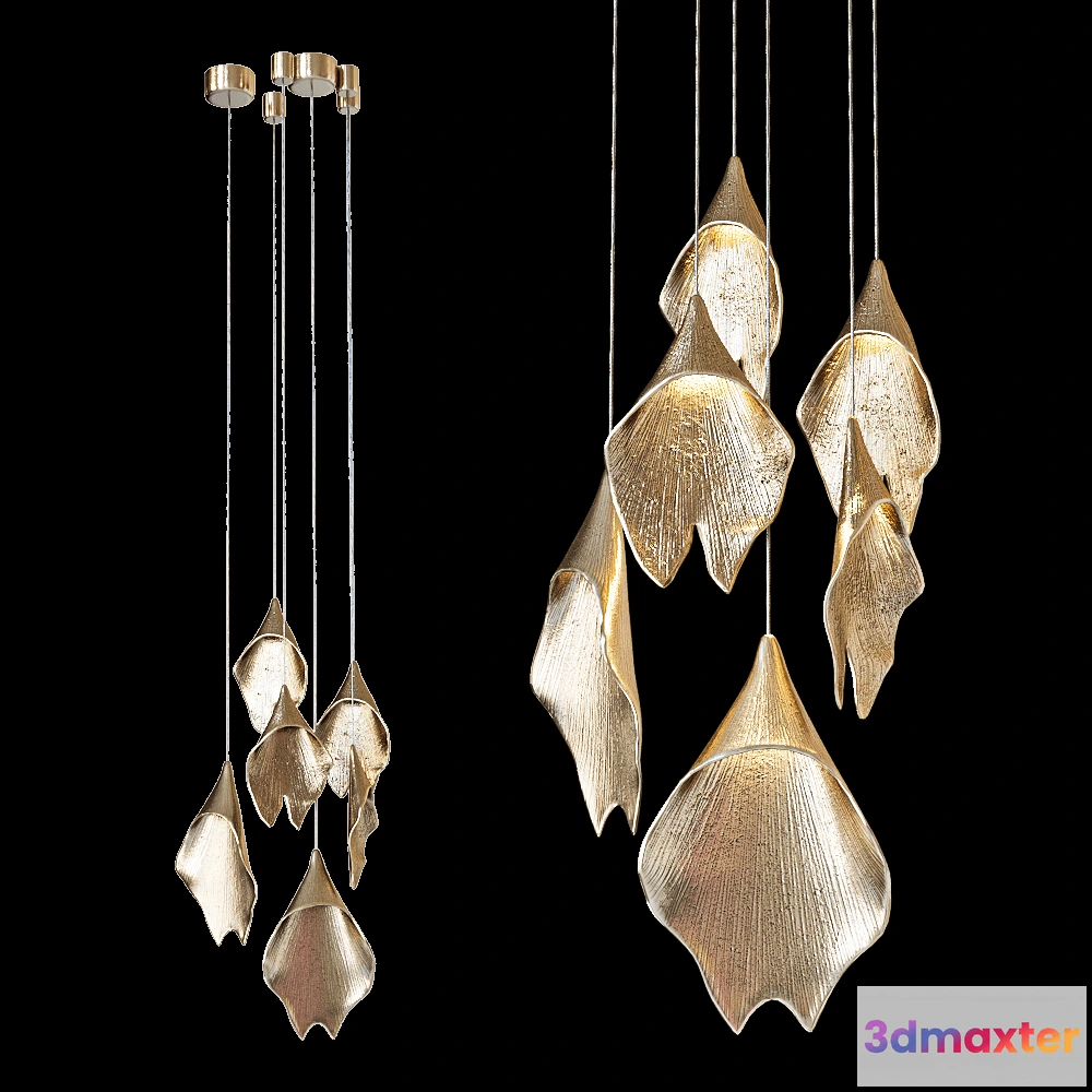 1655534 - Vetvi - Chandelier Ginko 3D Max
