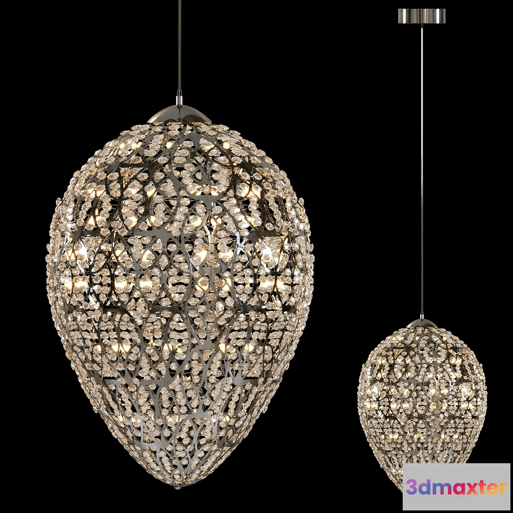 1655540 - VGnewtrend - Chandelier ARABESQUE EGG 3D Max