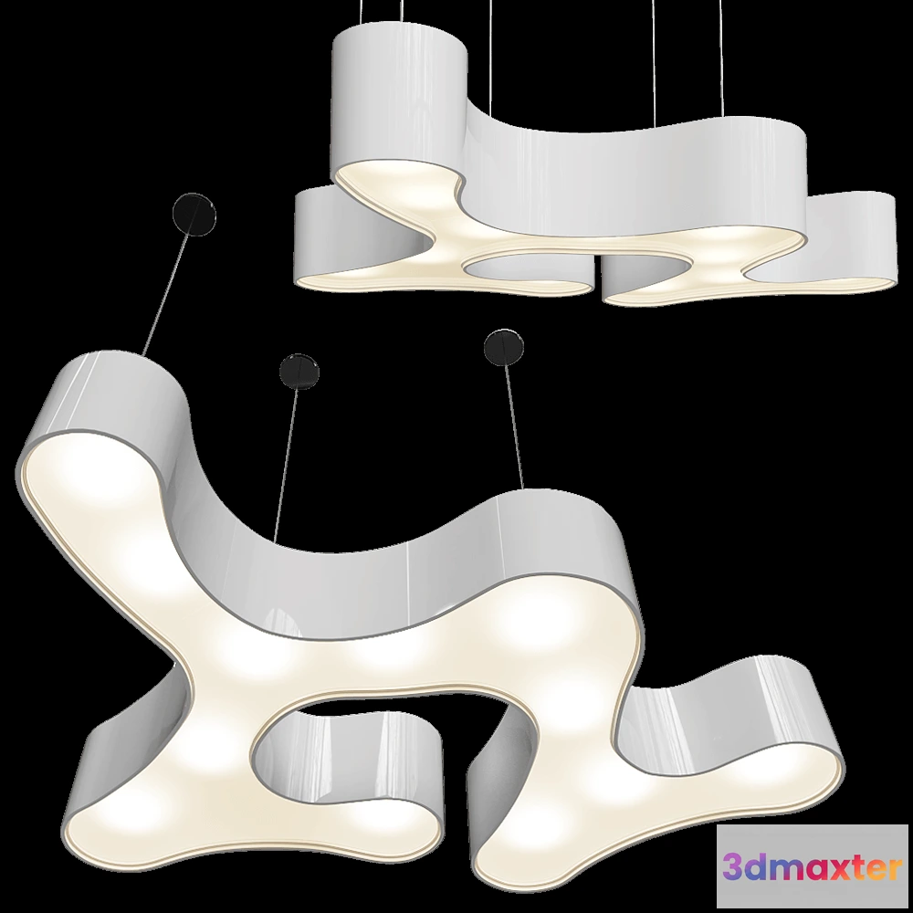 1655554 - Vibia - Pendant lamp Ameba 3D Max