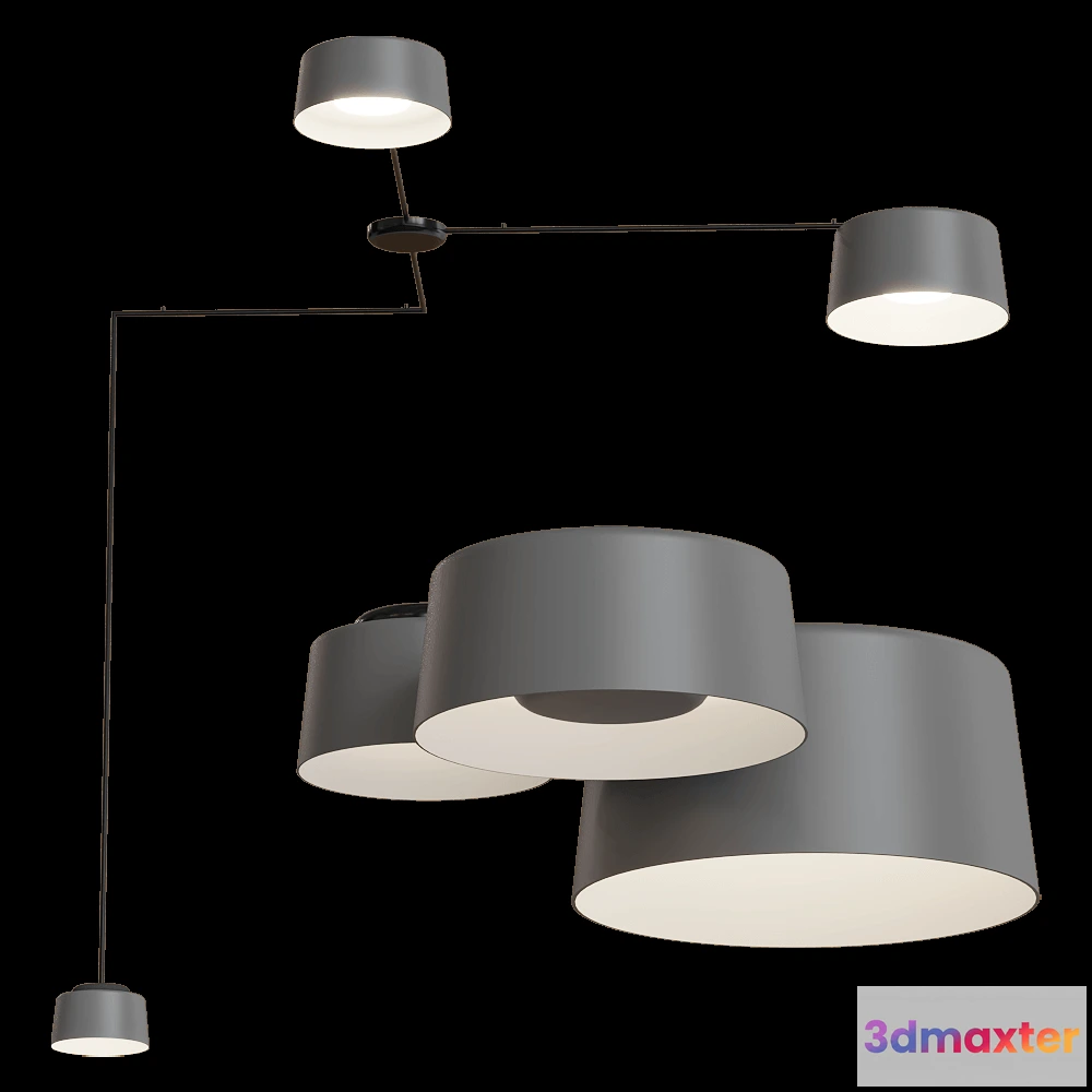 1655564 - Vibia - Ceiling lamp Tube 3D Max