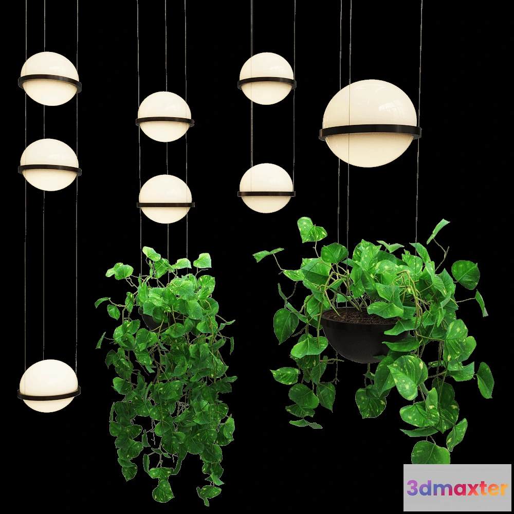 1655566 - Vibia - Pendant lamp Palma - 3724-30 3D Max