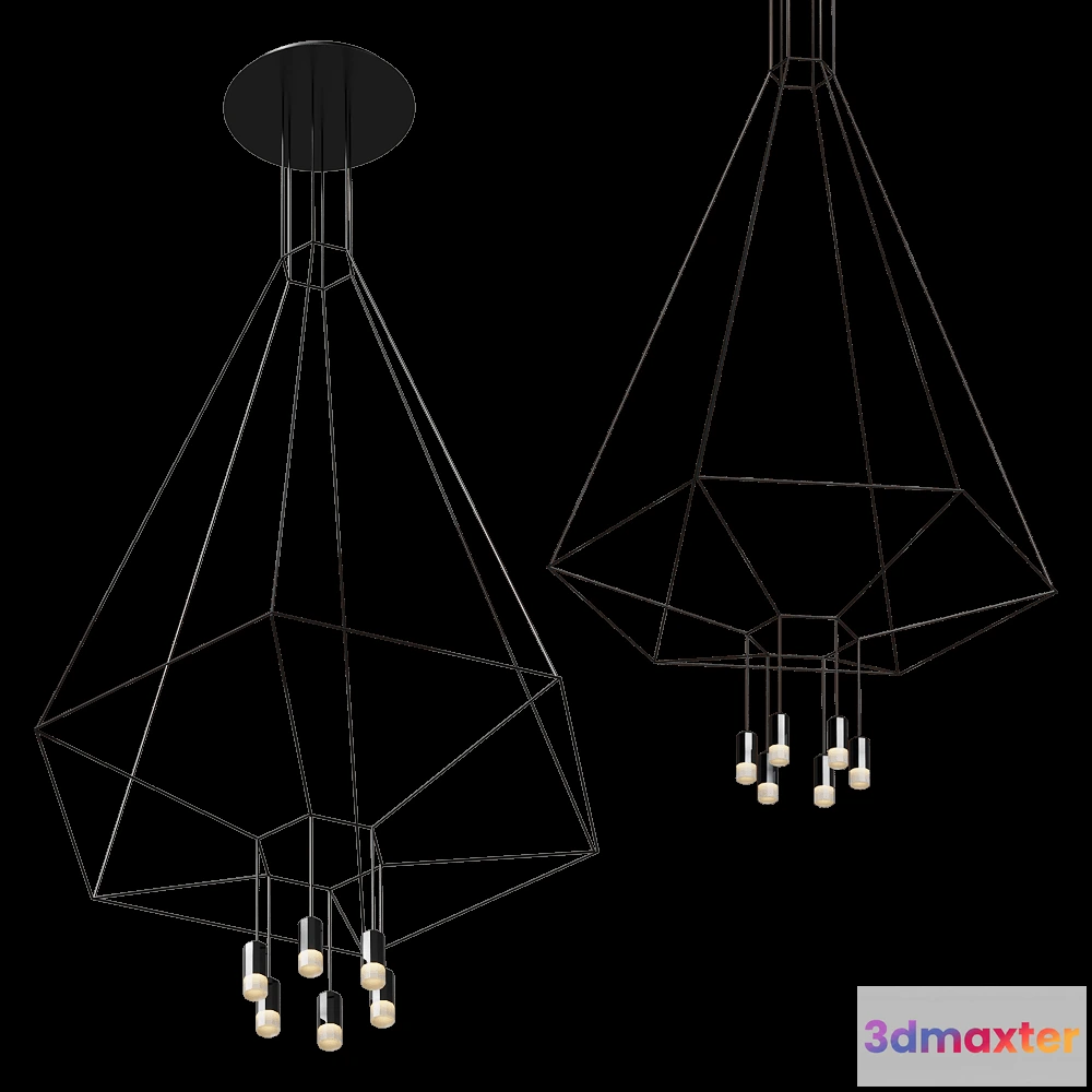 1655584 - Vibia - Pendant lamp Wireflow - 0304 3D Max