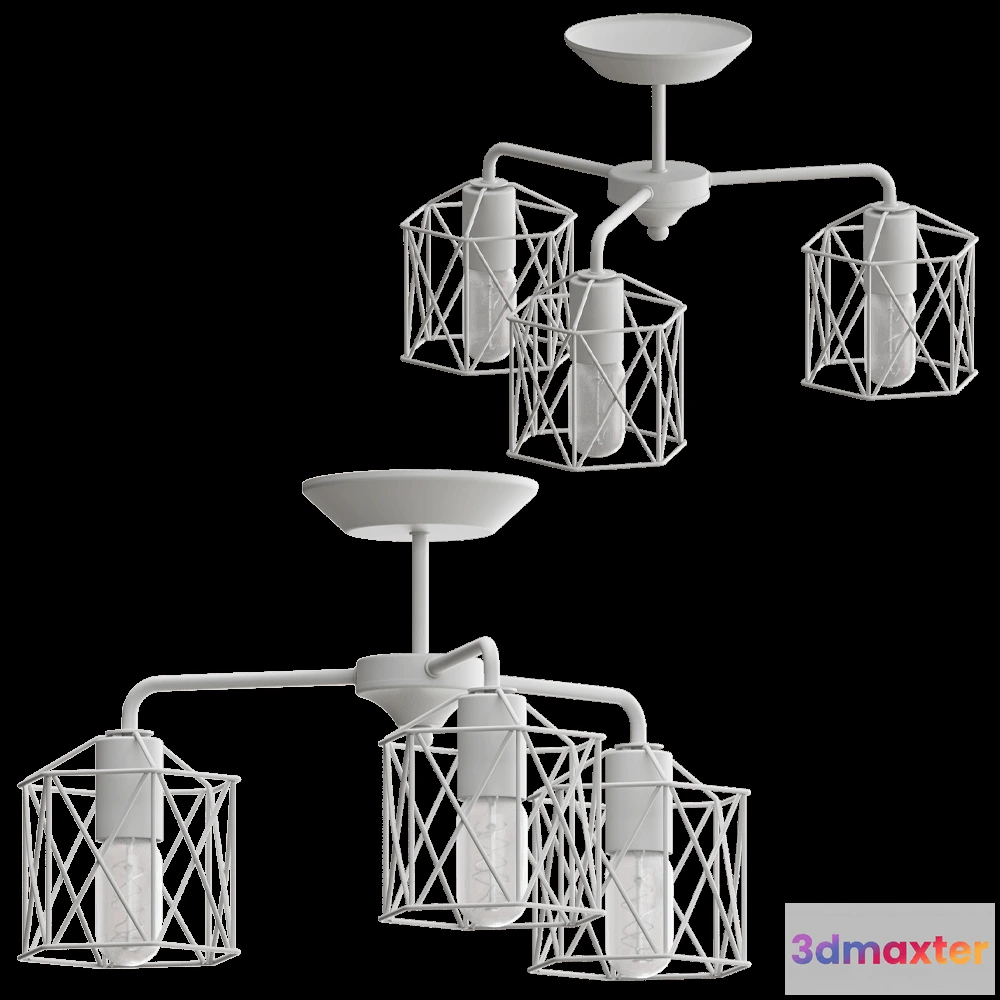 1655656 - Vitaluce - Chandelier V4382-0-3PL 3D Max