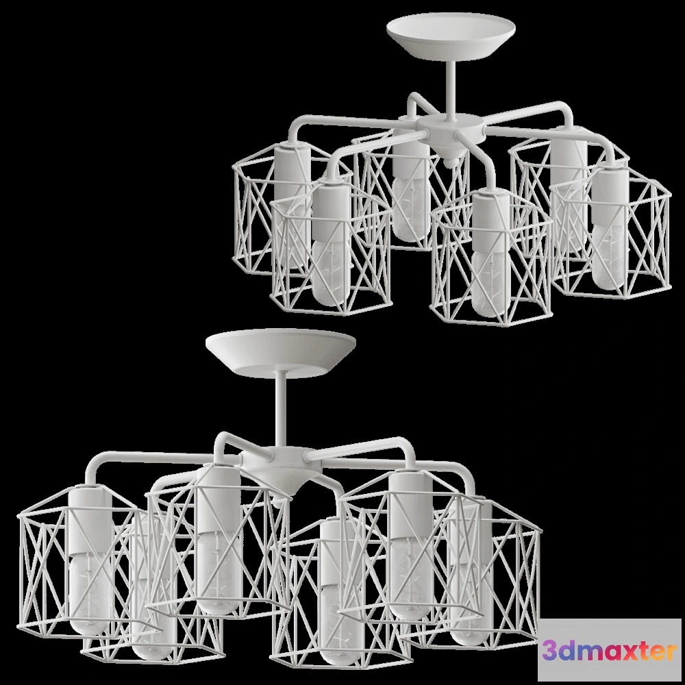 1655678 - Vitaluce - Chandelier V4382-0-6PL 3D Max