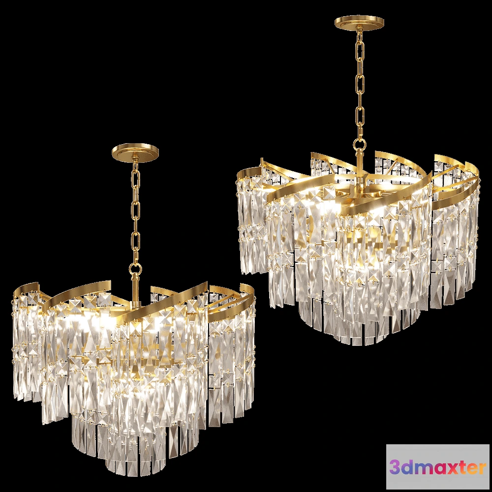 1655746 - Wilkhahn - Chandelier Sapparo 2176-05-12P 3D Max