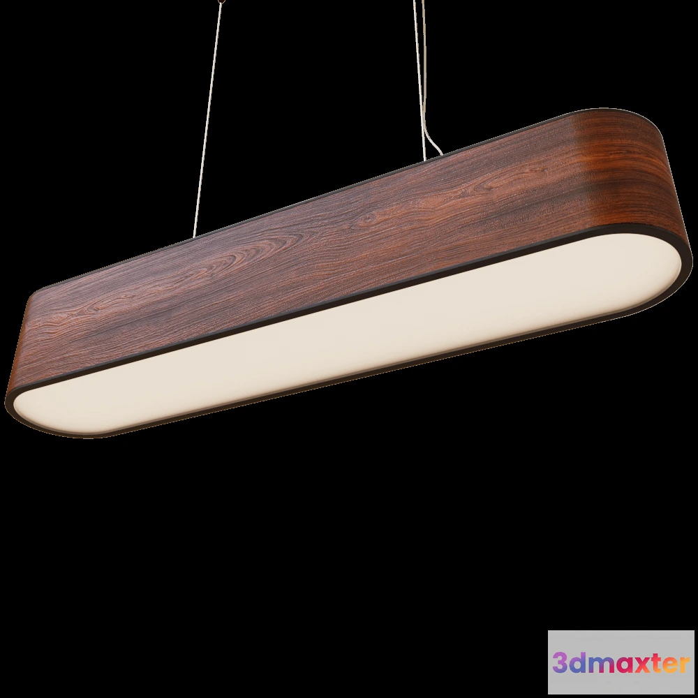 1655756 - Woodled - Pendant lamp Jupiter Elliptical L 3D Max