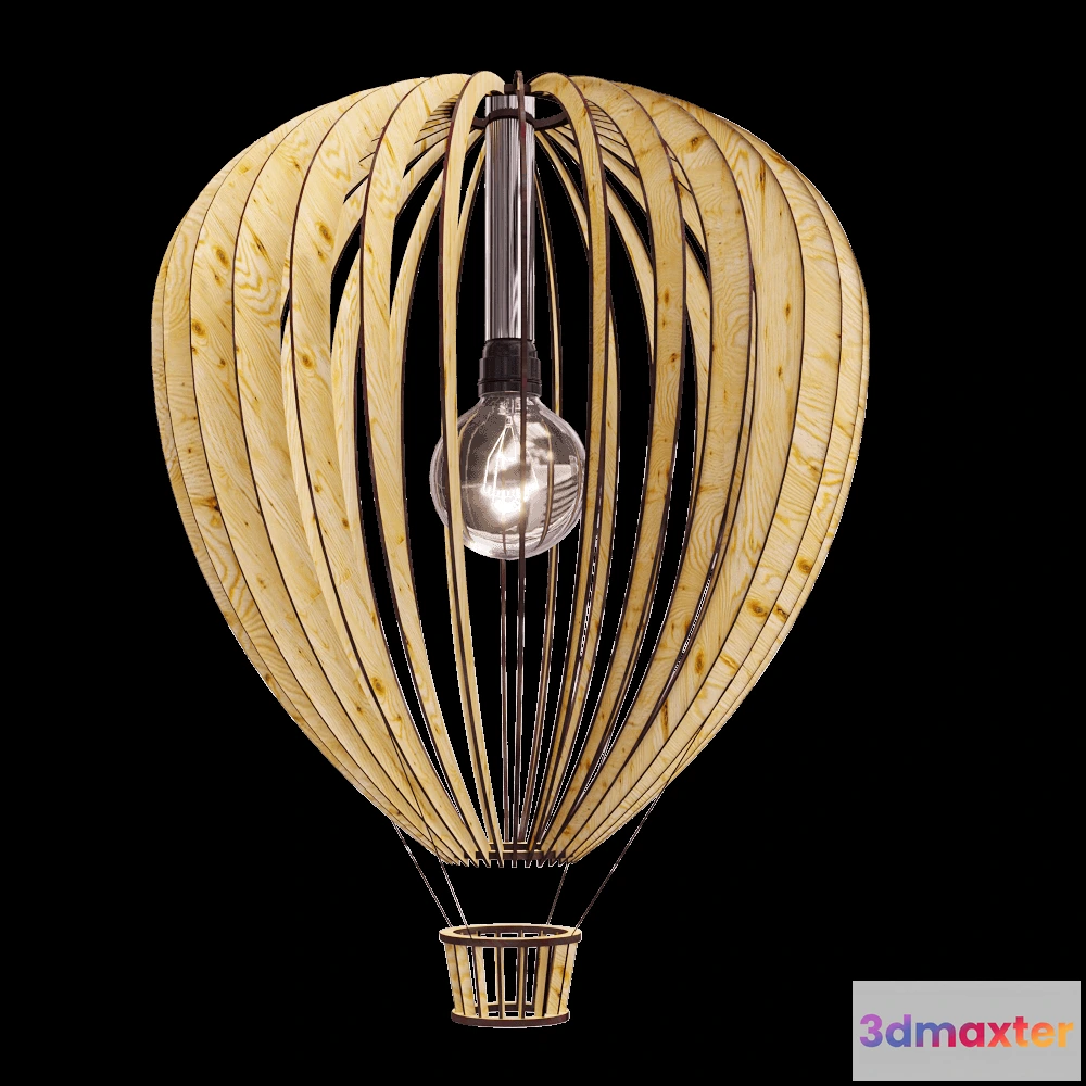 1655764 - Woodled - Pendant lamp Aerostat 3D Max
