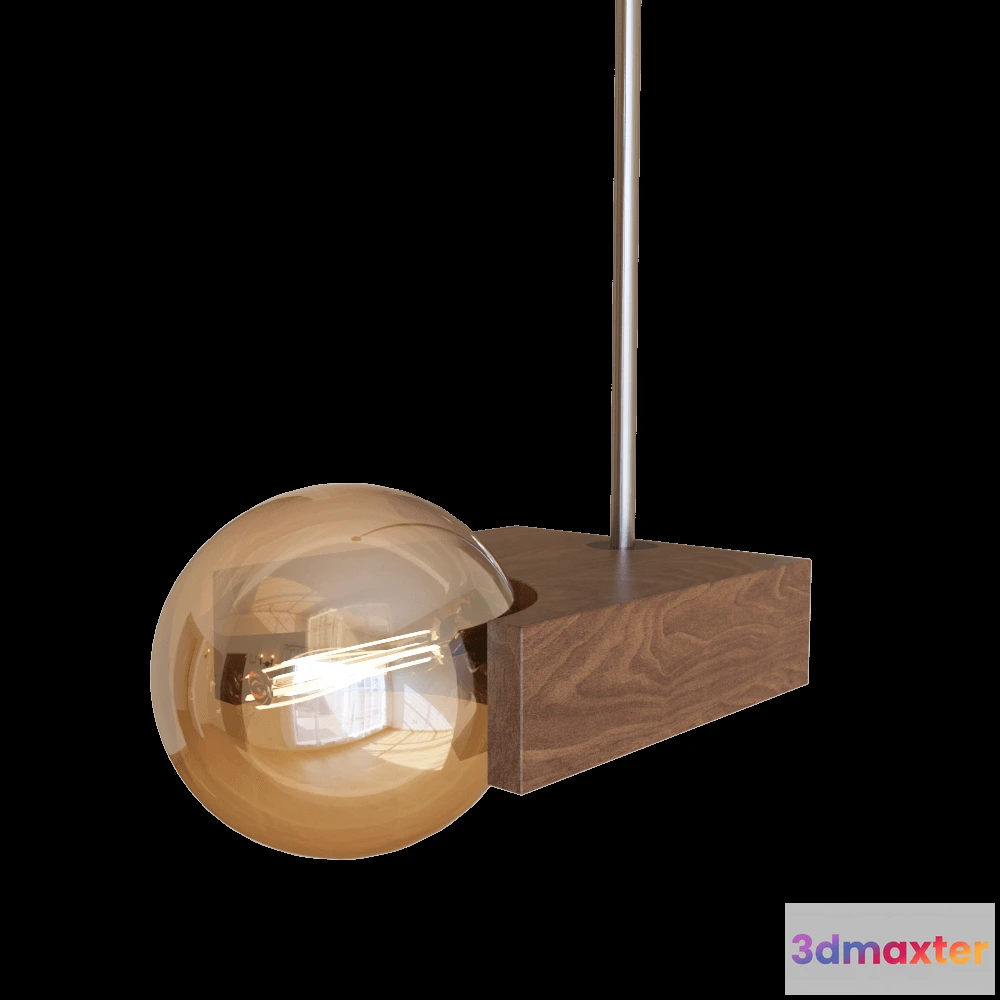 1655766 - Woodled - Pendant lamp Galactic omega 2 3D Max