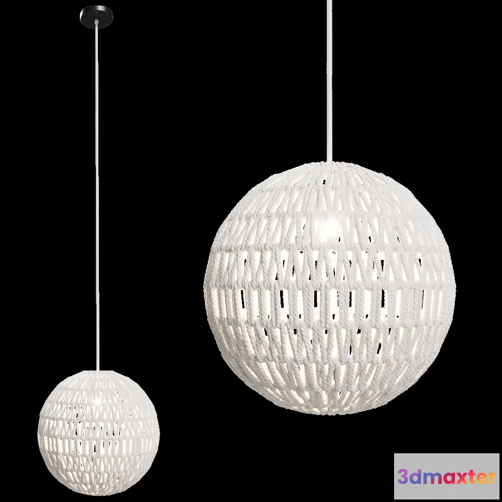 1655844 - Zuiver Group   - Pendant lamp Cable 40 white 3D Max