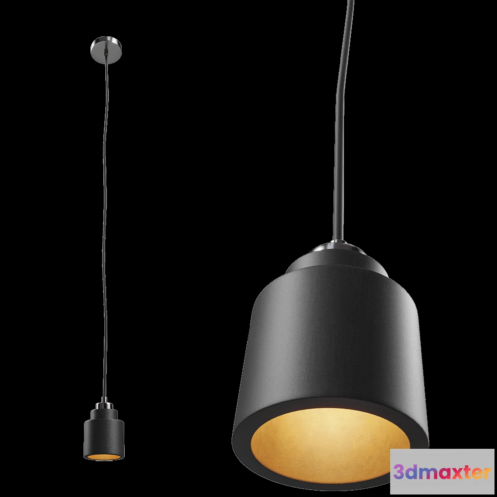 1655854 - Zuiver Group   - Pendant lamp Left black 3D Max